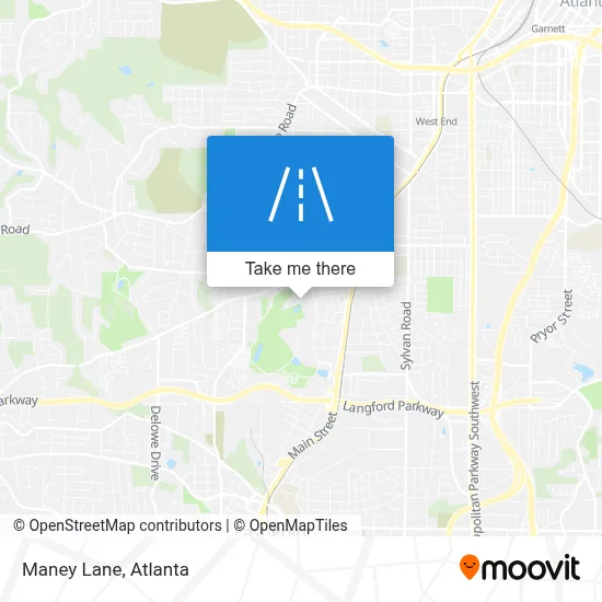Maney Lane map