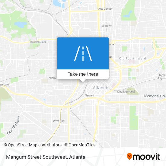 Mangum Street Southwest map