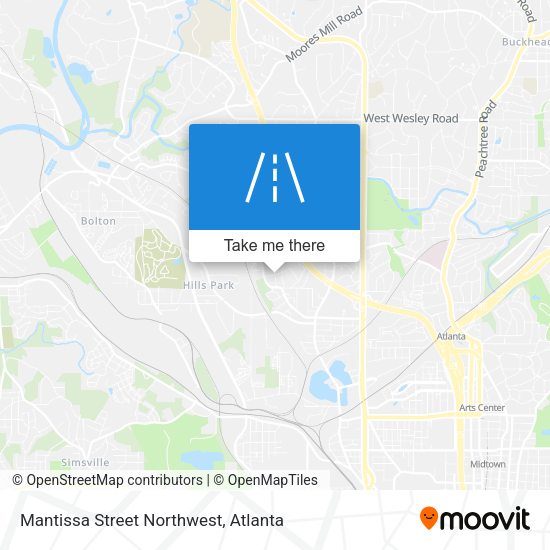 Mantissa Street Northwest map