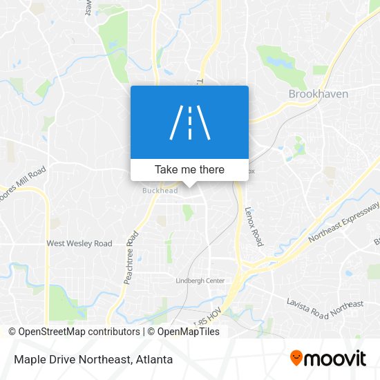Maple Drive Northeast map