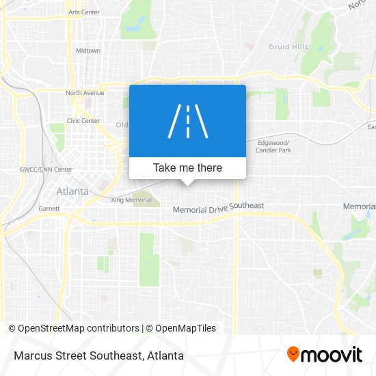 Marcus Street Southeast map