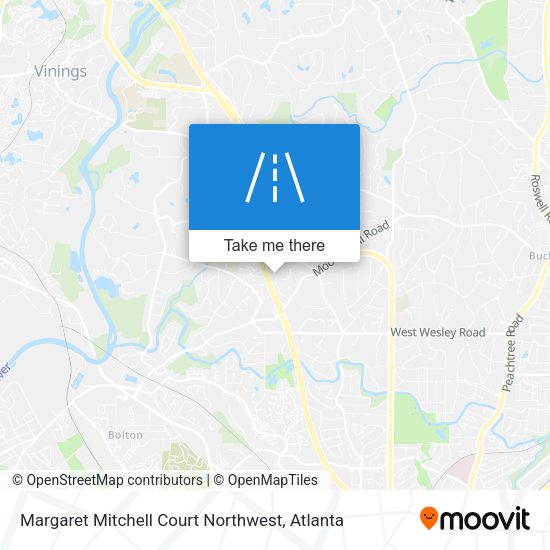 Mapa de Margaret Mitchell Court Northwest