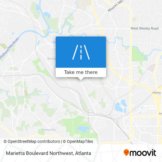 Mapa de Marietta Boulevard Northwest