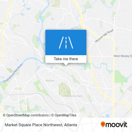 Mapa de Market Square Place Northwest