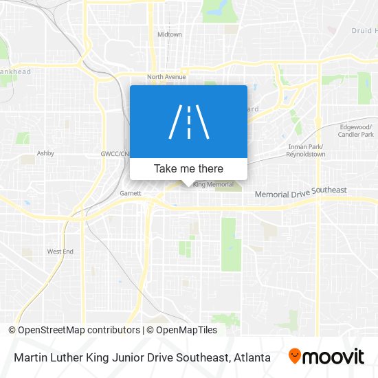 Martin Luther King Junior Drive Southeast map