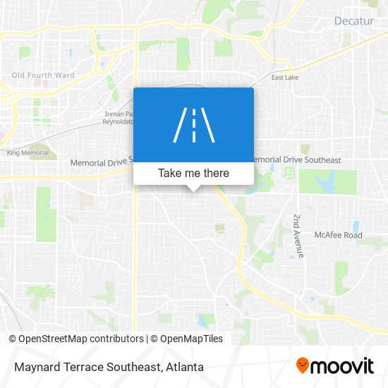 Mapa de Maynard Terrace Southeast