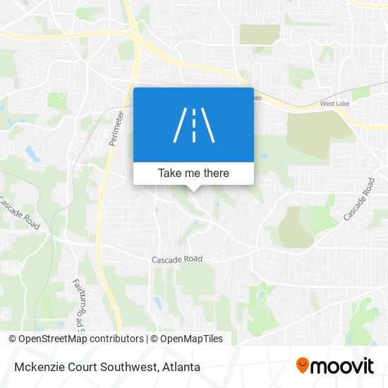 Mapa de Mckenzie Court Southwest