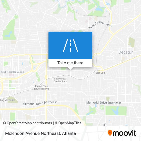 Mapa de Mclendon Avenue Northeast