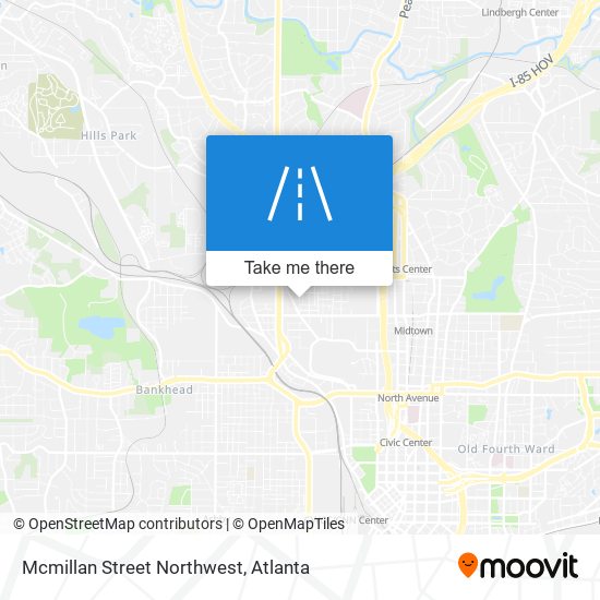 Mcmillan Street Northwest map