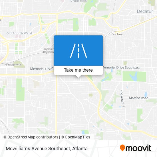 Mcwilliams Avenue Southeast map