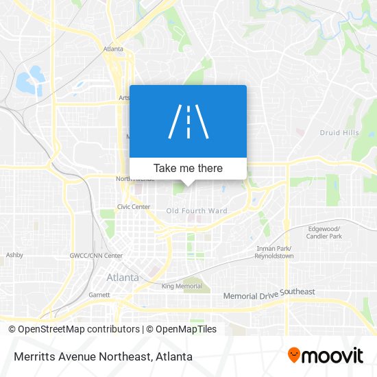 Mapa de Merritts Avenue Northeast