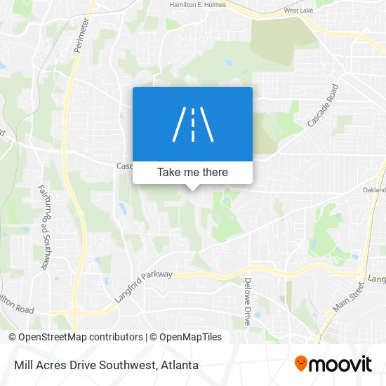 Mapa de Mill Acres Drive Southwest