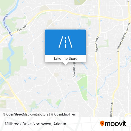 Millbrook Drive Northwest map