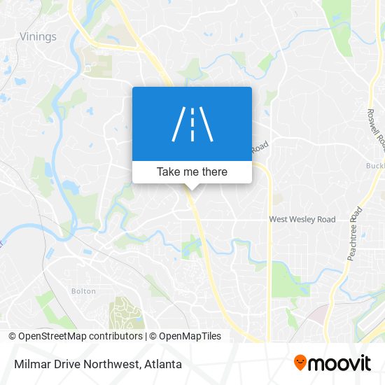 Milmar Drive Northwest map