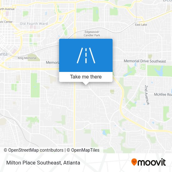 Mapa de Milton Place Southeast