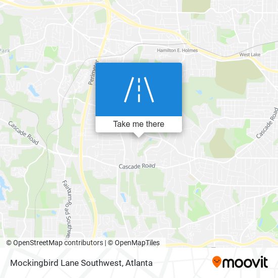 Mapa de Mockingbird Lane Southwest