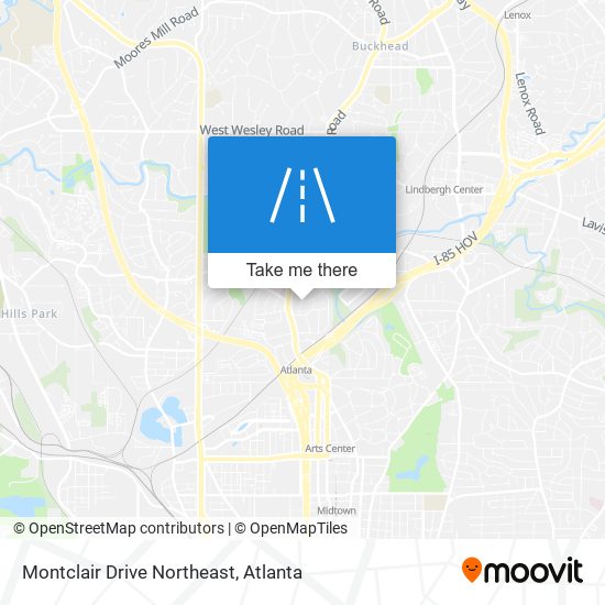 Mapa de Montclair Drive Northeast