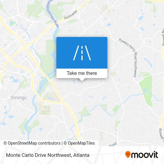 Monte Carlo Drive Northwest map