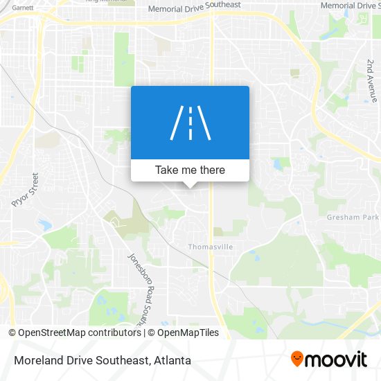 Mapa de Moreland Drive Southeast