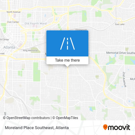 Moreland Place Southeast map