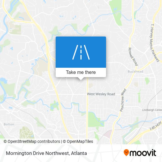 Mapa de Mornington Drive Northwest