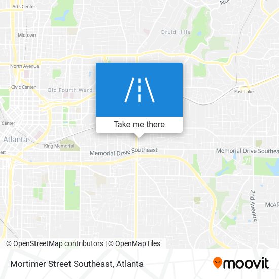 Mapa de Mortimer Street Southeast