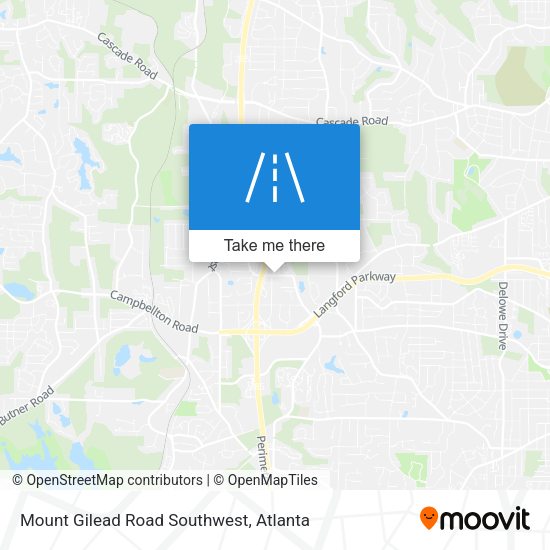 Mapa de Mount Gilead Road Southwest
