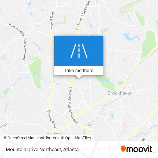 Mapa de Mountain Drive Northeast