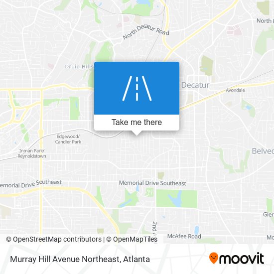 Murray Hill Avenue Northeast map