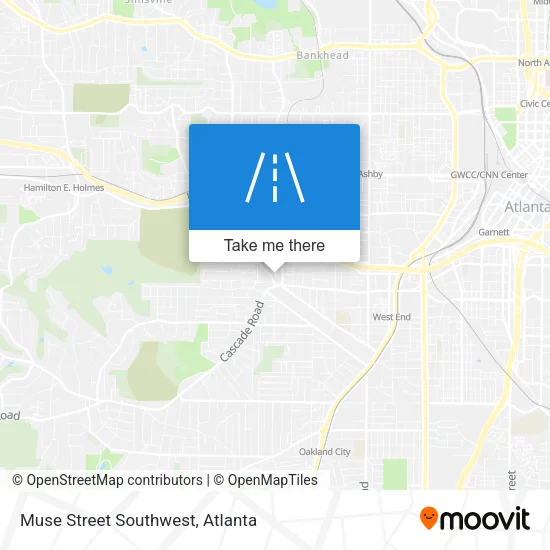 Muse Street Southwest map