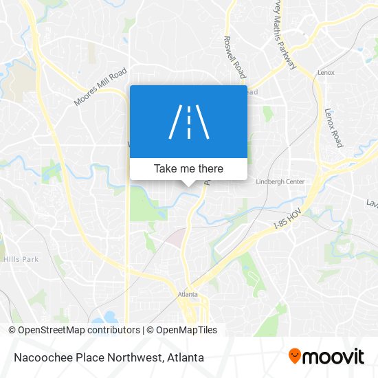 Nacoochee Place Northwest map