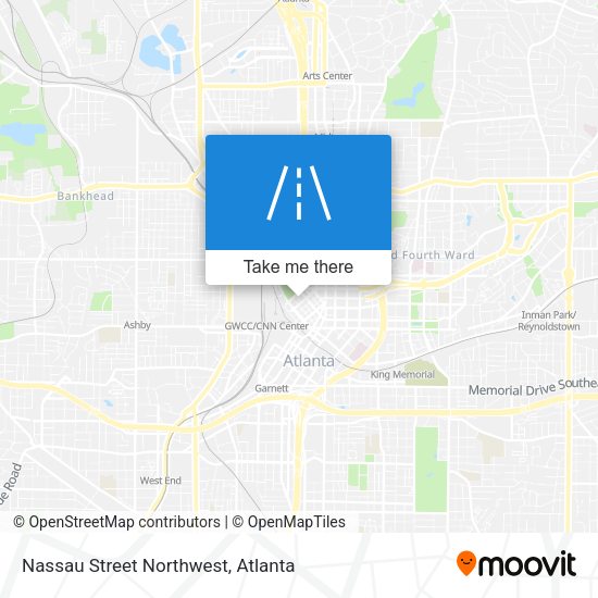 Mapa de Nassau Street Northwest