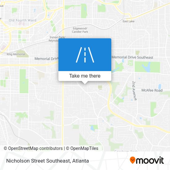 Nicholson Street Southeast map