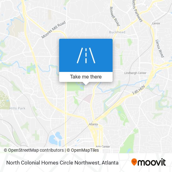 North Colonial Homes Circle Northwest map