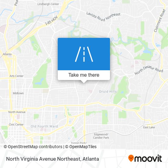 Mapa de North Virginia Avenue Northeast