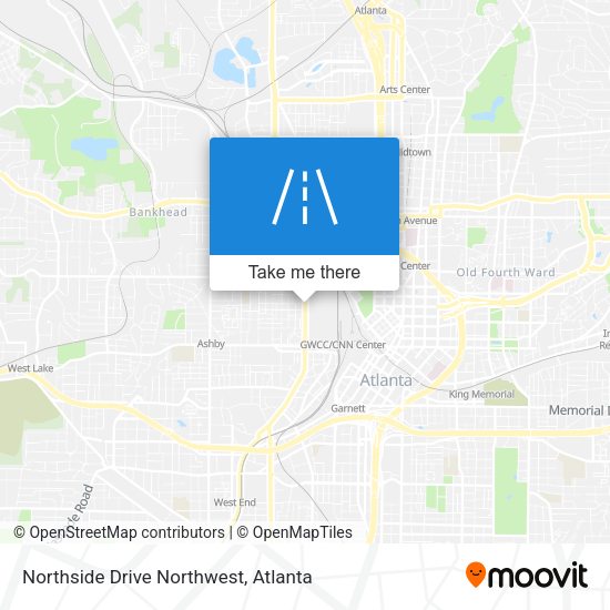 Mapa de Northside Drive Northwest