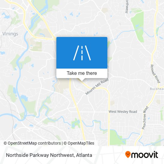 Northside Parkway Northwest map