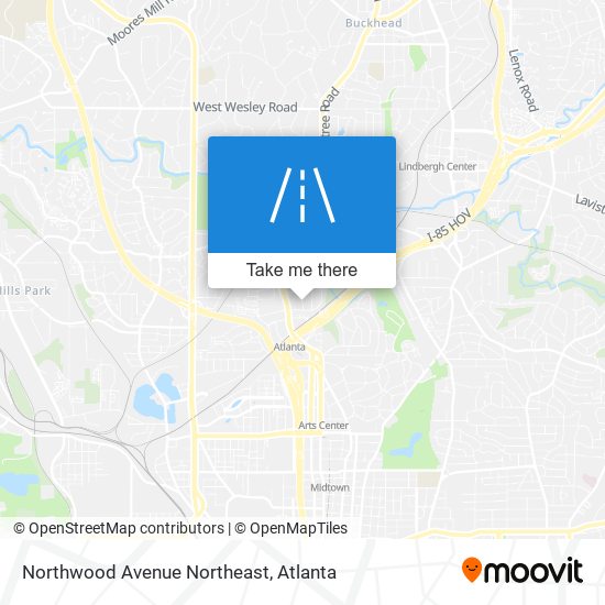 Mapa de Northwood Avenue Northeast