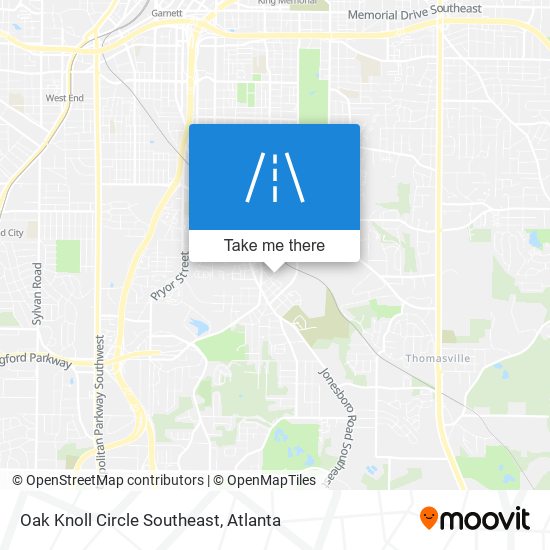 Mapa de Oak Knoll Circle Southeast