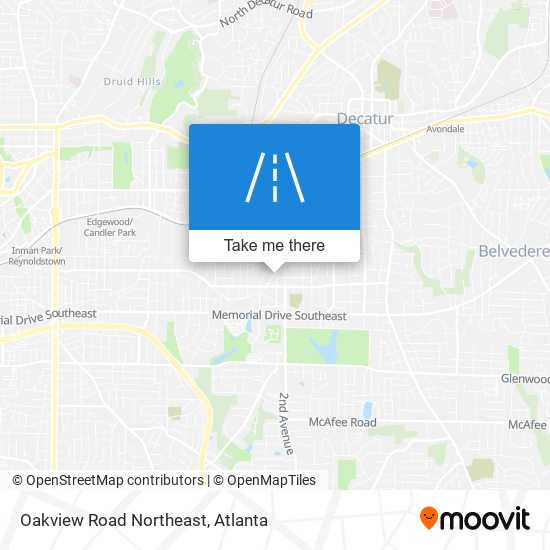 Mapa de Oakview Road Northeast