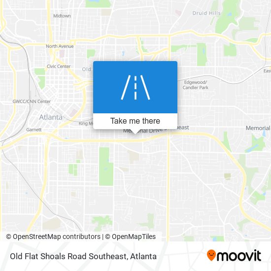 Mapa de Old Flat Shoals Road Southeast