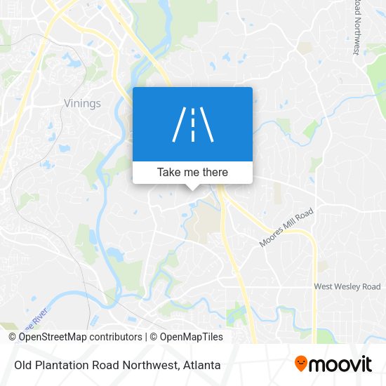 Old Plantation Road Northwest map