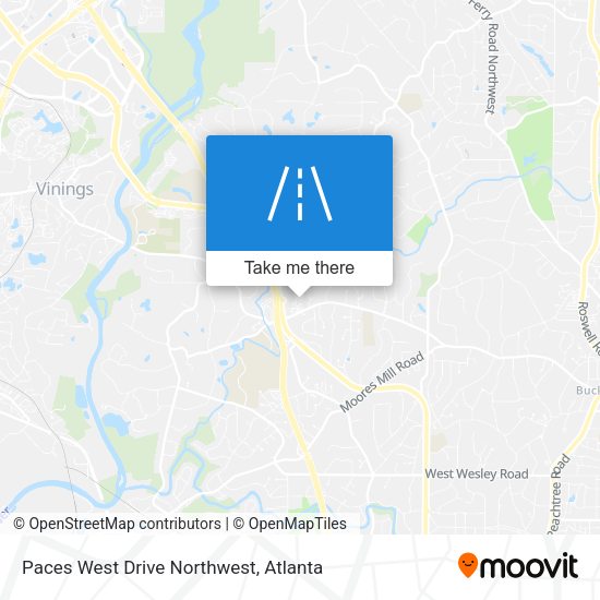 Paces West Drive Northwest map