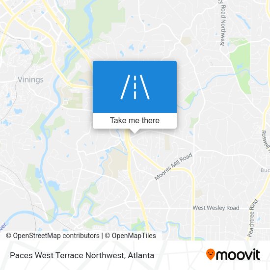 Paces West Terrace Northwest map