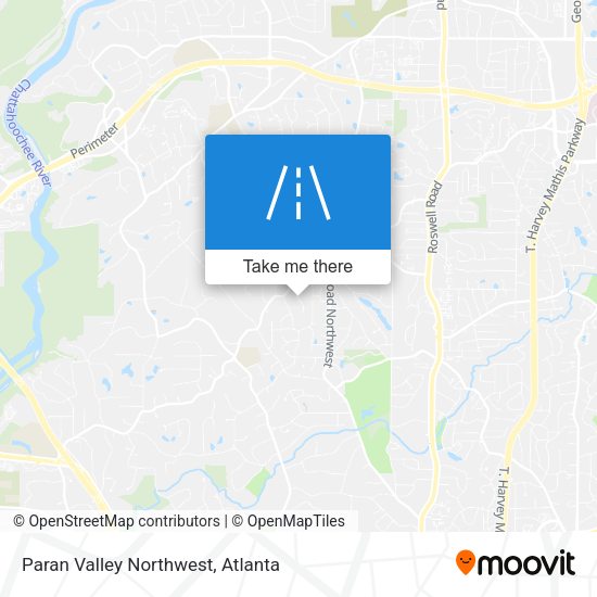 Paran Valley Northwest map