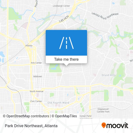 Mapa de Park Drive Northeast