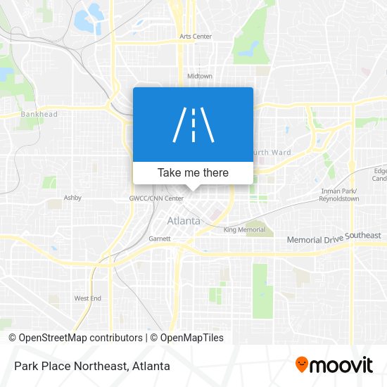 Mapa de Park Place Northeast