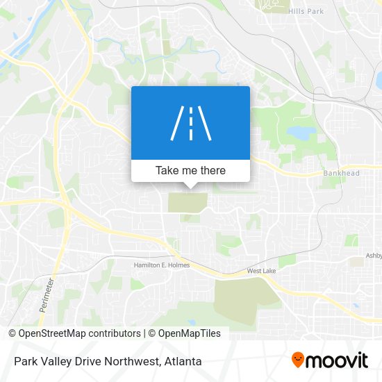 Park Valley Drive Northwest map