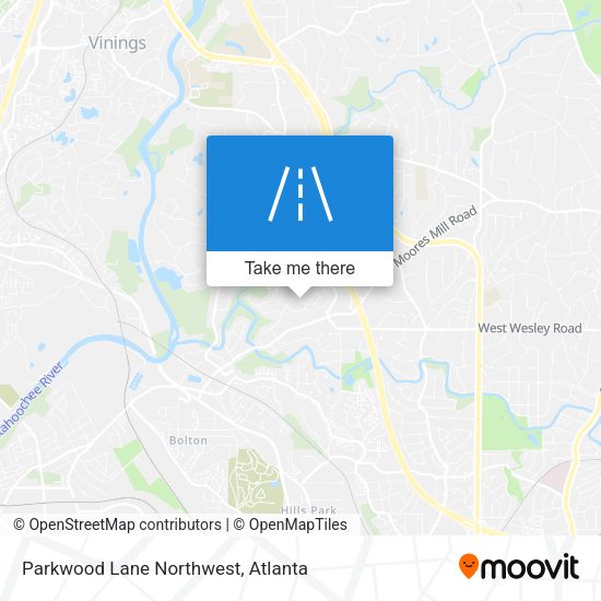 Mapa de Parkwood Lane Northwest