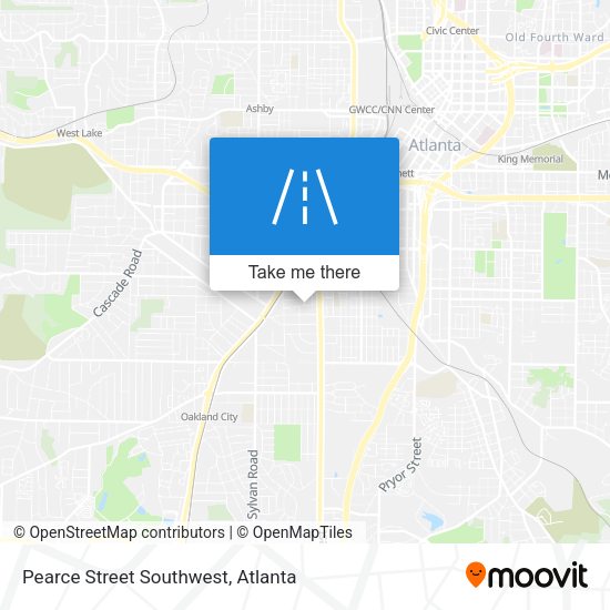 Pearce Street Southwest map